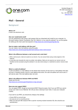 Mail – General