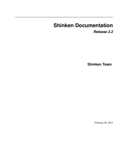 Shinken Documentation
