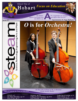 O is for Orchestra! - School City of Hobart