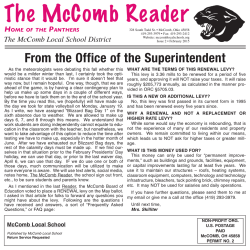 The McComb Reader - McComb Local Schools