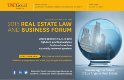 2015 REAL ESTATE LAW AND BUSINESS FORUM