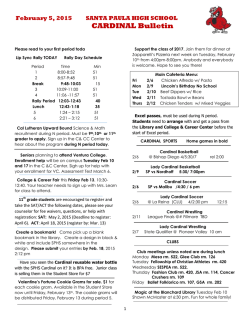 CARDINAL Bulletin - Santa Paula High School