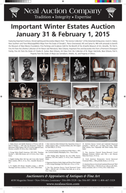 Neal Auction Company - Antiques and The Arts Weekly