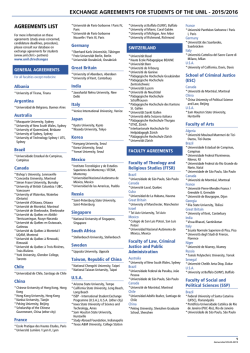 exchange agreements for students of the unil