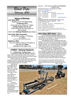 Blast Pipe Febr 2015 - The Hutt Valley Model Engineering Society Inc