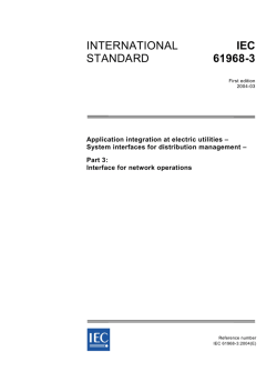 INTERNATIONAL STANDARD IEC 61968-3