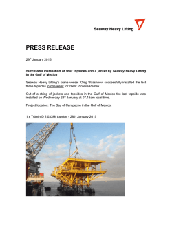 Read more - Seaway Heavy Lifting