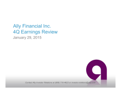 Ally Financial Inc. 4Q Earnings Review