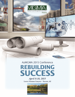 Conference Brochure - Arizona Medical Group Management