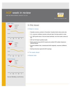 AGF Week in Review - Week Ended Jan 23
