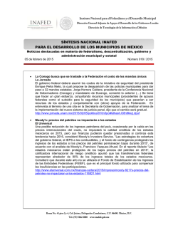 SINTESIS INAFED 05 DE FEBRERO 2015 Abierta