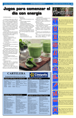 11 Entretenimiento - Ultimas Noticias Quintana Roo
