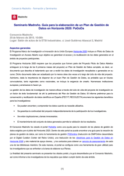 Seminario Madro&ntilde;o. Gu&iacute;a para la elaboraci&oacute;n de un Plan de