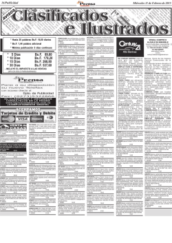 Clasificados - Obituarios