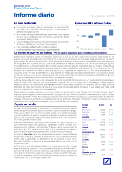 Informe diario - Deutsche Bank