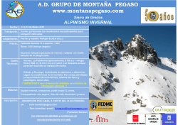 Alpinismo GREDOS - Grupo de Montaña Pegaso