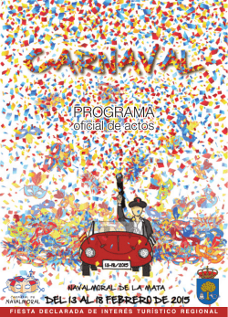 programa carnaval 2015 - Ayuntamiento de Navalmoral de la Mata