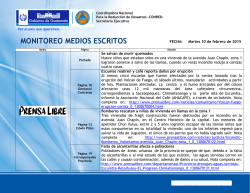 MONITOREO MEDIOS ESCRITOS Guatemala
