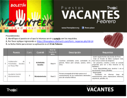 bolet&iacute;n de voluntariado