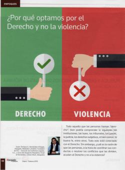¿Por qué optamos por el Derecho y no la violencia? (BAJAR