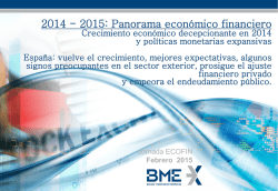 Panorama financiero 2014-2015 (ECOFIN Final feb15)