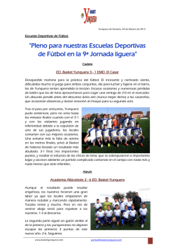 Ampliar - CDEE. Basket Yunquera