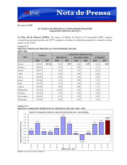 informe completo: IPC de Bolivia (enero 2015)