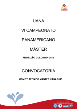 convocatoria - Campeonato Pan Americano
