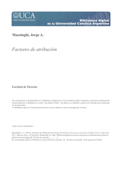 Factores de atribuci&oacute;n