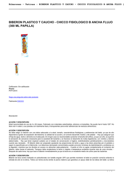 BIBERON PLASTICO T CAUCHO - CHICCO FISIOLOGICO B