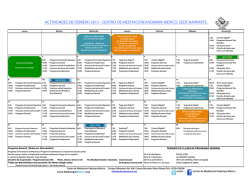 actividades de febrero 2015 - Centro de Meditación Kadampa México