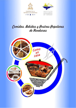 Concoce las comidas, bebidas y postres por departamento