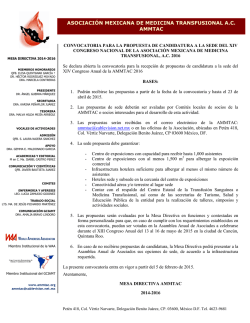 asociaci&oacute;n mexicana de medicina transfusional ac ammtac