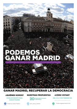 Descarga el periódico - Podemos Ganar Madrid
