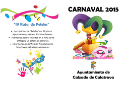 CARNAVAL 2015 - Ayuntamiento de Calzada de Calatrava