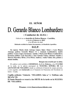 GERARDO BLANCO LOMBARDERO