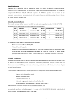 Reglamento 25K SAPUTO 2015 - Federación Aragonesa de Atletismo