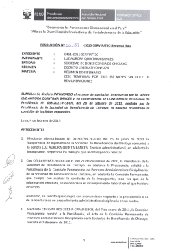 "Año de la Diversificación Productiva y del Fortalecimiento