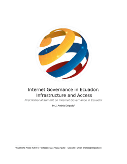Internet Governance in Ecuador