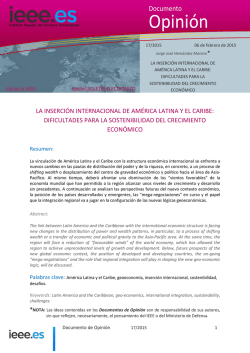 Inserción Internacional América latina y El Caribe