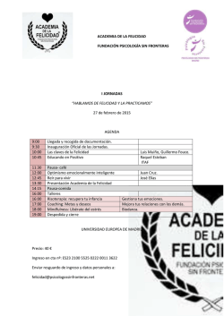 Jornadas Europeas de la Felicidad