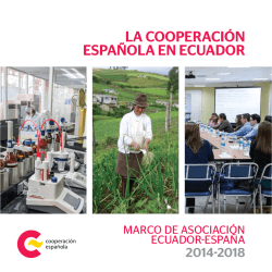 Dossier AECID Ecuador 2015