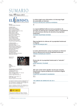 Descargar sumario en formato PDF - Revista El Cronista del Estado