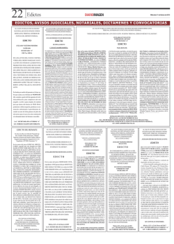 edictos, avisos judiciales, notariales, dict&aacute;menes y convocatorias