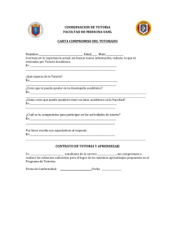 Carta compromiso del tutorado