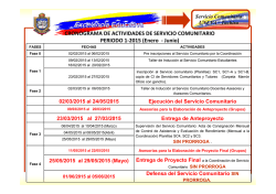 cronograma de actividades periodo 1-2015