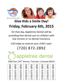 Give Kids a Smile Day!