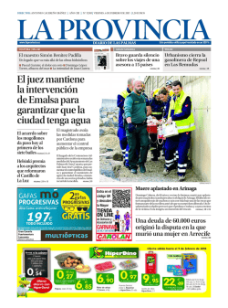 El juez mantiene la intervenci&oacute;n de Emalsa para