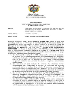 Entre los suscritos a saber: JORGE CARLOS BITTAR DIAZ, mayor