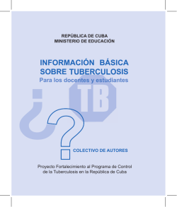 Información básica sobre tuberculosis.